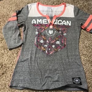 American fighter mid sleeve